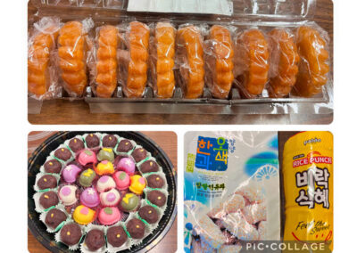 Makiki Christian Church Preschool Korean Culture Day food and snack, Honolulu